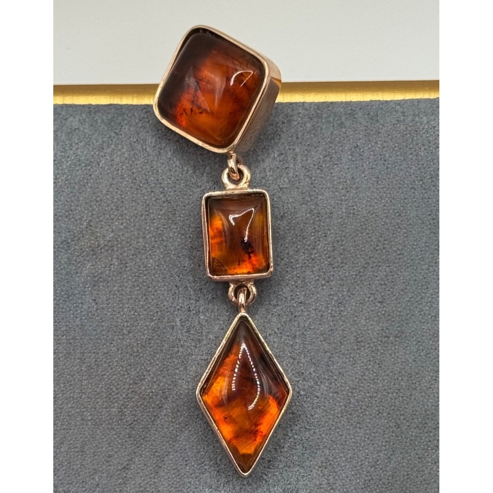 Jay King DTR Mine Finds Amber Copper Pendant